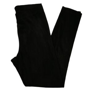 Black Ashley Stewart Faux Suede Leggings sz 12